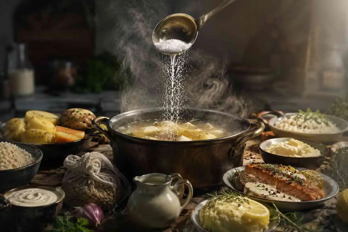 Пересолили суп, мясо или гарнир? Рассказываем, как исправить пересол разными методами: картофель и рис для супов, молочные продукты для мяса, лимонный сок для рыбы и другие способы.