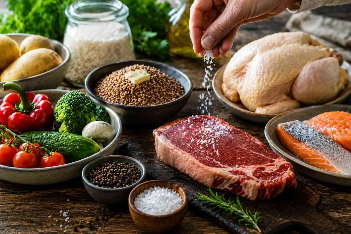 Солить мясо до или после жарки, сколько соли класть в кашу и суп, как засолить рыбу сухим способом и не пересолить овощи — подробное руководство.