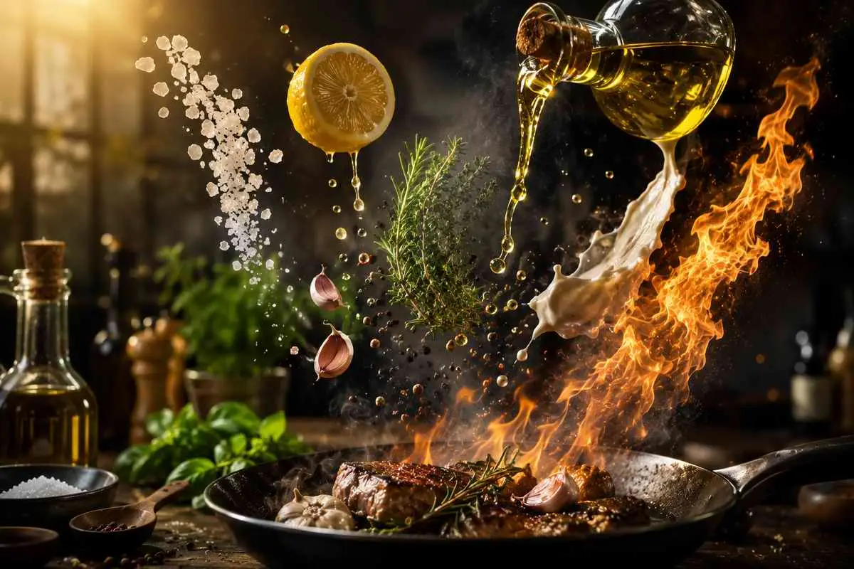 Соль, кислота, жир и тепло — четыре элемента, которые управляют вкусом любого блюда.